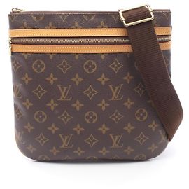 Sac à épaule Pochette Bosphore Louis Vuitton Marron Monogramme
