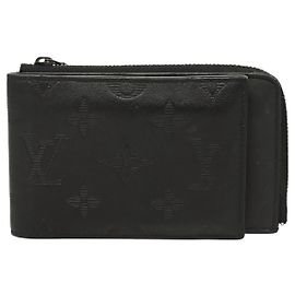 Louis Vuitton Hybrid Wallet Monogram Shadow Leather Black