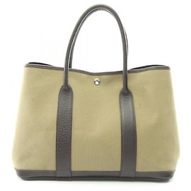 Sac Tote Garden Party PM d'Hermès Marron Kaki