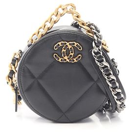 Chanel 19 Matelassé Combination Hardware Handbag Black