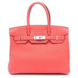 Hermès Hermes Birkin 30 Handbag in Red Togo Leather Red