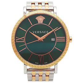 Relógio masculino Versace V-Eternal VENCA0424 com mostrador verde Outro