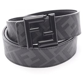 Fendi FF Square Wende-Leder-Gürtel, schwarz Schwarz