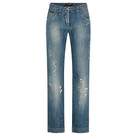 Vaqueros de denim Dolce & Gabbana corte recto azul Azul