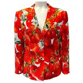 Blazer Jacquard Tomate Rot / Weiß Dolce & Gabbana Rot