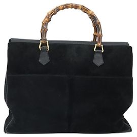 Gucci Bamboo Suede Noir