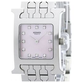 Hermès Reloj de Dama Hermes Heure H Diamante Esfera MOP Rosa HH1.210 Otro