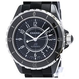 CHANEL J12 Ceramic Rubber Automatic Men's Watch H0684 Other