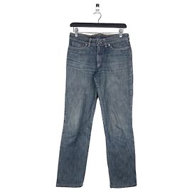 Jeans en denim bootcut sablé évasé Gucci par Tom Ford SS02 Bleu