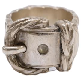 Hermès Hermes Diane Band Ring Silvery