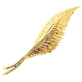 Spilla Van Cleef & Arpels, "Piume", oro giallo. Altro