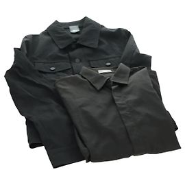 Giacca Camicia Christian Dior Poliestere 2 Pezzi Nero Auth 174925 Nero