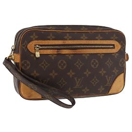 LOUIS VUITTON Pochette Marly Dragonne GM Monogram M51825 LV Auth ep14439 Monogramme