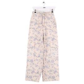 Jeans de pierna ancha Ganni ecru Crudo
