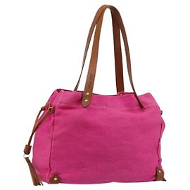Borsa Tote Miu Miu in tela rosa e oro Auth 176854A Rosa D'oro