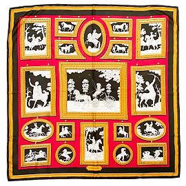 HERMÈS - Bufanda de seda multicolor Wedgwood Hermès de 90 cm Multicolor