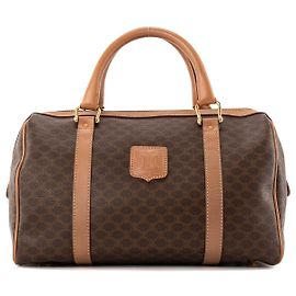 Céline CELINE - Sac à main Boston 30 Macadam Celine en toile marron vintage Marron