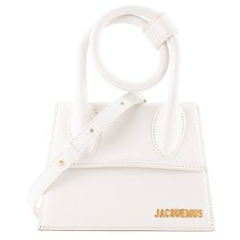 JACQUEMUS - Bolsa transversal Chiquito Nó Jacquemus em couro branco Branco