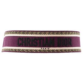 DIOR - Cinto Dior em Lona Roxa (T75) Multicor