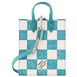 LOUIS VUITTON - Louis Vuitton Damier Checkerboard Flat Tote Bag Metallic