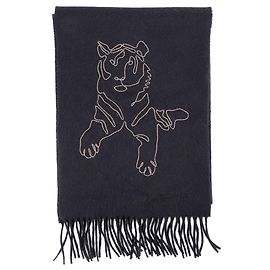 HERMÈS - Sciarpa Tigre Reale Hermès in cashmere blu navy Blu navy