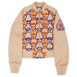 HERMÈS - Chaqueta Bomber Fantasía Etriers Hermès en Algodón Multicolor (Tamaño 38) Multicolor