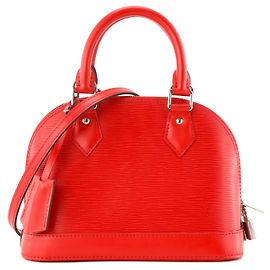 LOUIS VUITTON - Bolsa de Ombro Alma BB Louis Vuitton em Couro Epi Vermelho Vermelho
