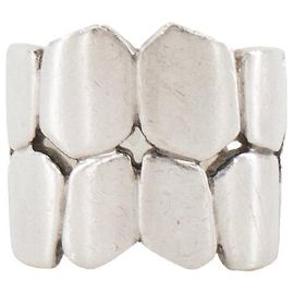 HERMÈS - Niloticus Hermès Silver Ring (T49) Metallic