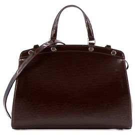 LOUIS VUITTON - Bolso Brea en cuero epi barnizado burdeos Burdeos