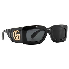 GUCCI - Seasonal Icon Black Plastic Sunglasses Black