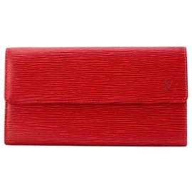 LOUIS VUITTON - Sarah Wallet Louis Vuitton in vintage red epi leather Red