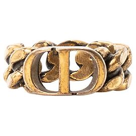 DIOR - Anel 30 Montaigne Dior em elos de metal dourado (T52) Dourado