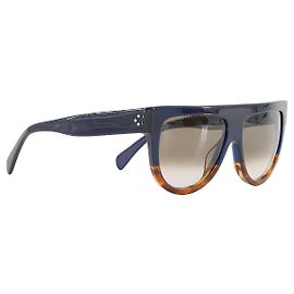CELINE - Occhiali da sole Shadow Céline in plastica blu navy e marrone Blu navy