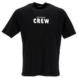 BALENCIAGA - Camiseta Crew Balenciaga de algodón negro (L) Negro