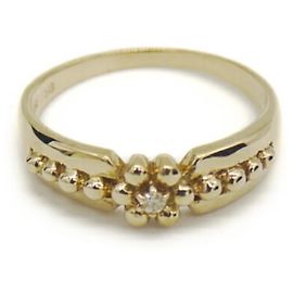 Christian Dior 18K Yellow Gold Diamond Band Ring Other