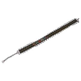 Chanel Collana choker in pelle gialla con cristalli multicolori e pizzo nero Multicolore