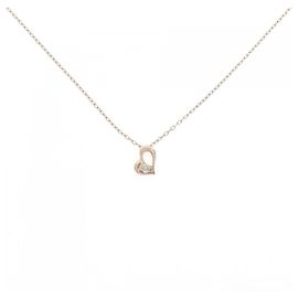 Autre Marque Collar de diamante en oro rosa K10 Rosa