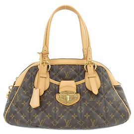 Sac à main Bowling Monogram Louis Vuitton Marron