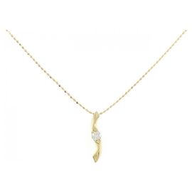 Autre Marque Collier en diamant Au750 Doré