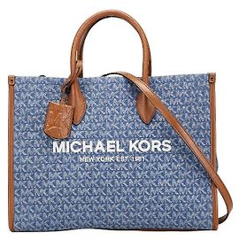 Michael Kors Canvas Leather 2way Tote Bag Blue Other