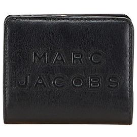 MARC JACOBS Leather Bifold Wallet Black