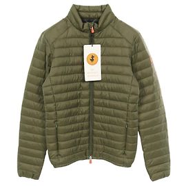 Autre Marque Save The Duck Nylon Down Jacket Green Khaki