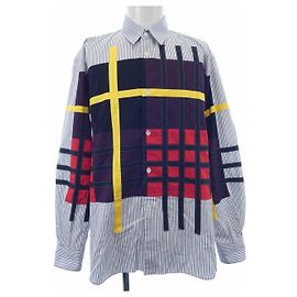 Comme Des Garcons Camicia Comme des Garçons Nero Bianco Blu navy