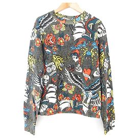Sweatshirt mit Tattoo-Print von Love Moschino Braun Mehrfarben
