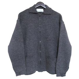 Autre Marque INVERALLAN Strickjacke aus britischer Wolle Braun Anthrazitgrau