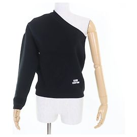 Louis Vuitton One Belt Technical Knit Wool Top Black
