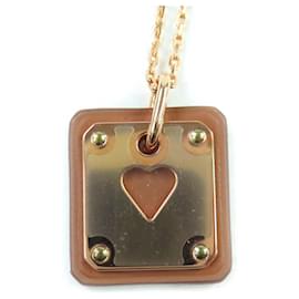 Collier en forme de cœur Asdukur d'Hermès Rose