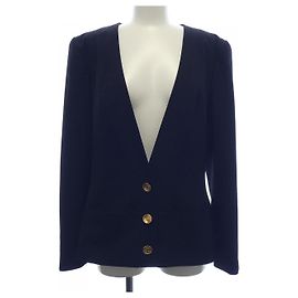 Chanel Collarless Jacket Black
