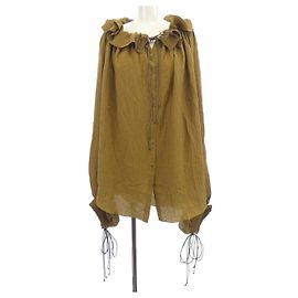 Autre Marque Camicia in seta PETAR PETROV Verde Cachi