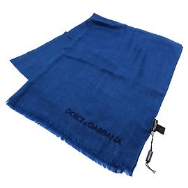 Dolce & Gabbana Cachecol de cashmere Dolce&Gabbana GQ241E Azul